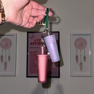 Mini Starbucks Cup Keychains